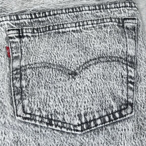 Vintage LEVI'S 501 Jeans Men’s 38x34 Straight Leg Black Acid Wash Denim MADE USA - Picture 9 of 16